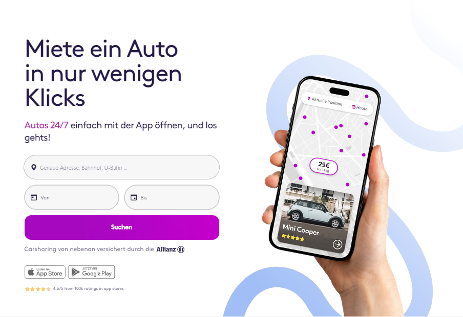 Mit Getaround zusätzlich passives Einkommen monatlich verdienen